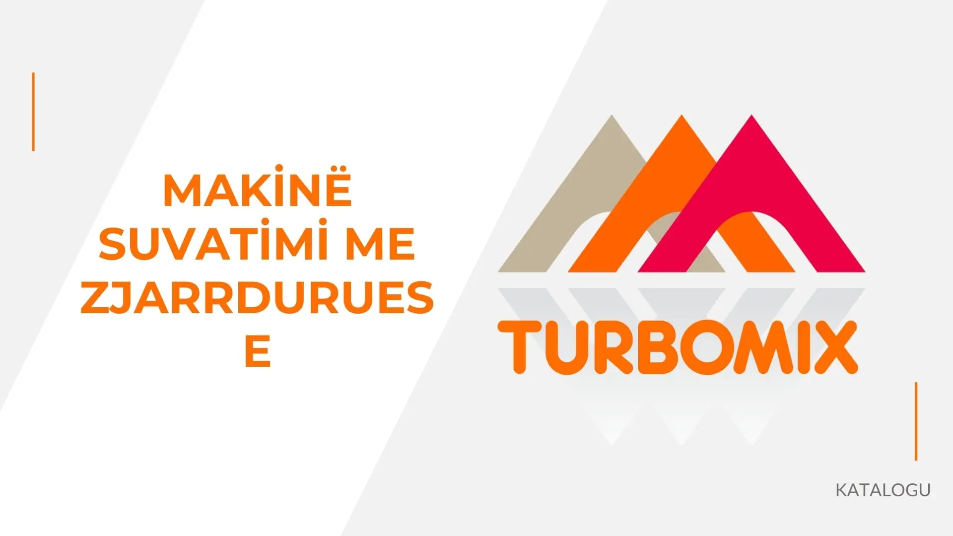 Katalogu i Makinerive Turbomix për Suvatimi me Zjarrduruese